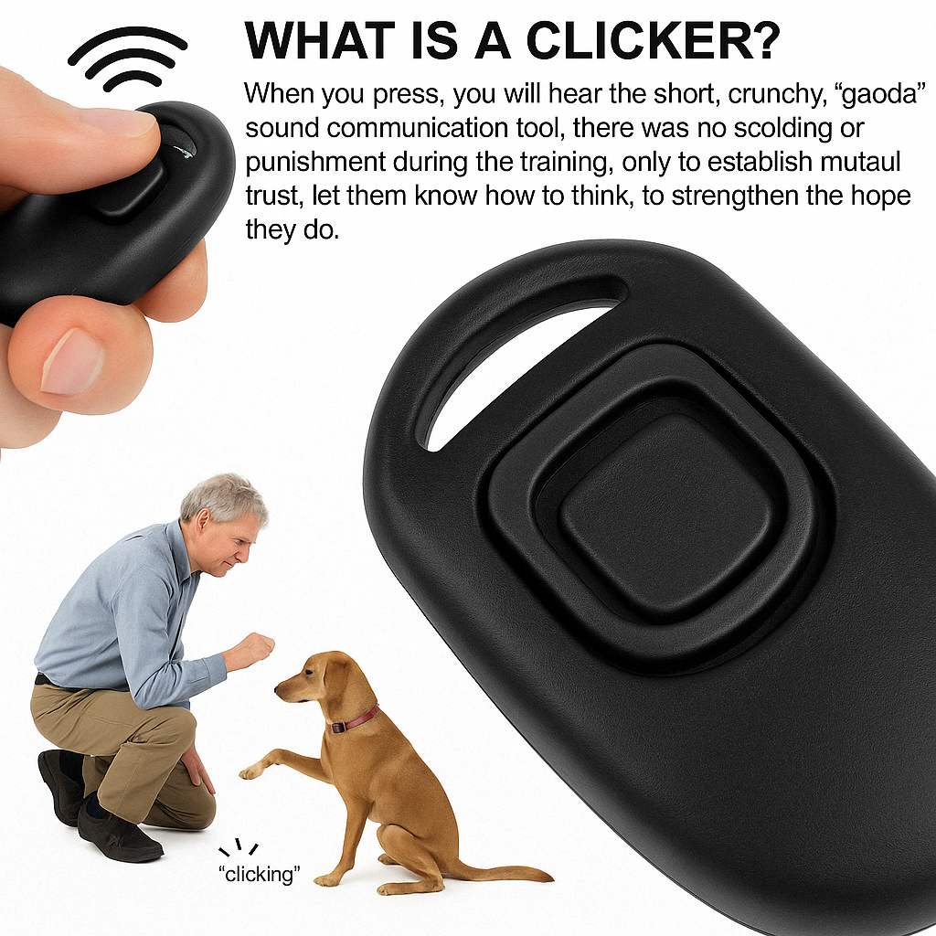 2-in-1 Pet Training Clicker/Whistle