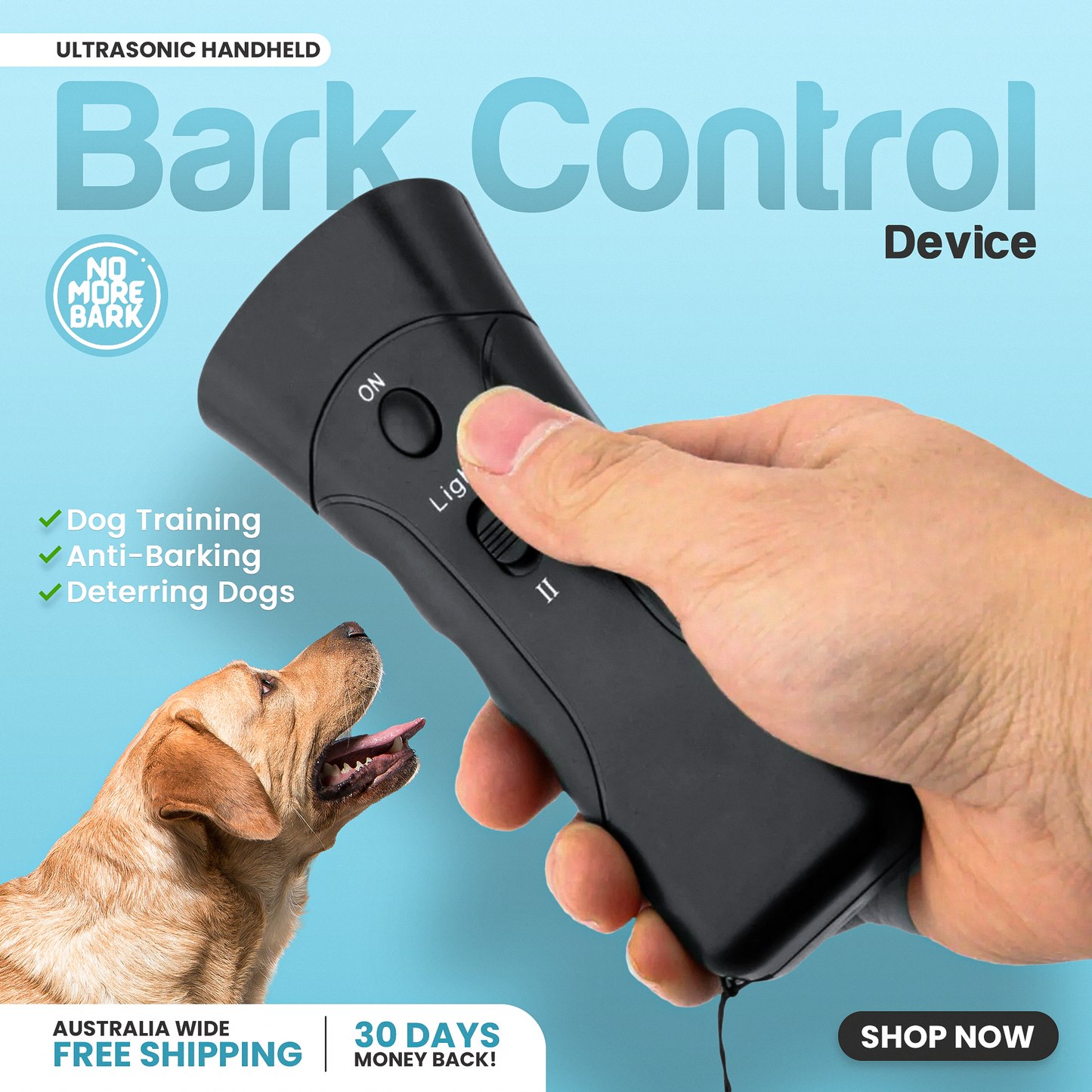NoMoreBark™️ - Handheld Anti-Bark Device