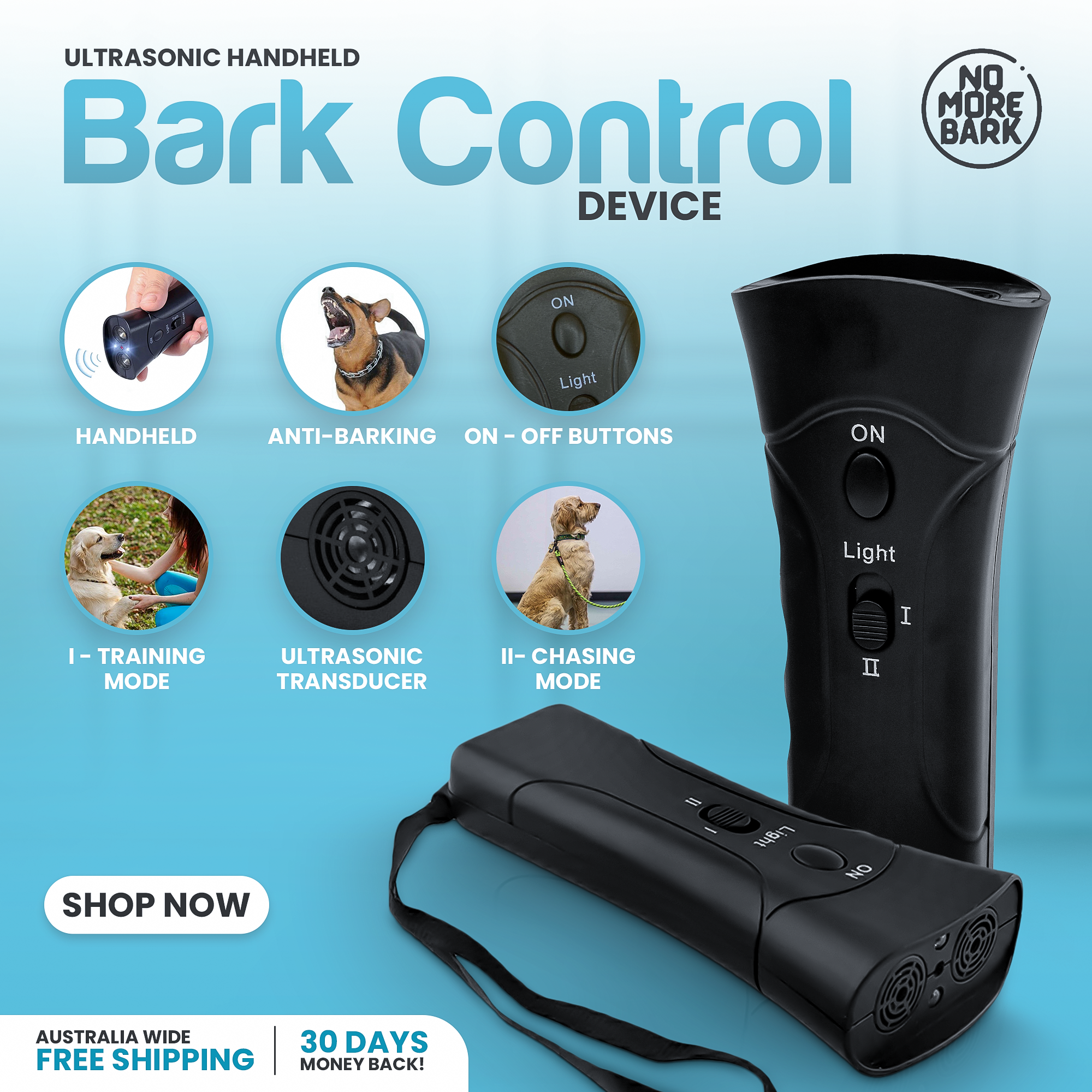 Dog Handheld Anti Bark Device nomorebarkofficial